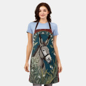 Tablier Élégant âne et Lily des fleurs de la vallée (Porté)