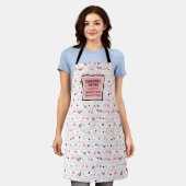 Tablier Elegant Anniversary Love Lettering Kitchen Apron (Porté)