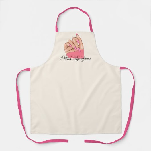 Tablier Élégant Artiste Clou Manicuriste Personnel Uniform (Recto)
