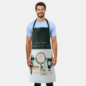 Tablier Elégant Blush Green Maquillage Artiste Cosmologist (Porté)