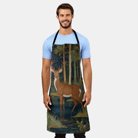 Tablier Elégant boho chevreuil rustique (Porté)