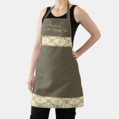 Tablier Élégant. Chiffres Et Brown (Insitu)
