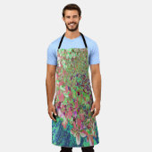 Tablier Élégant Corail et Chartreuse Limelight Hydrangea (Porté)