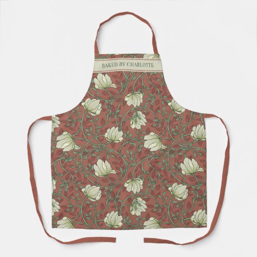 Tablier Élégant Customisé Cuit À La Fleur (Recto)