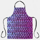 Tablier Élégant diamants de pierres précieuses violettes (Recto)