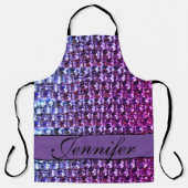 Tablier Élégant diamants de pierres précieuses violettes (Recto)