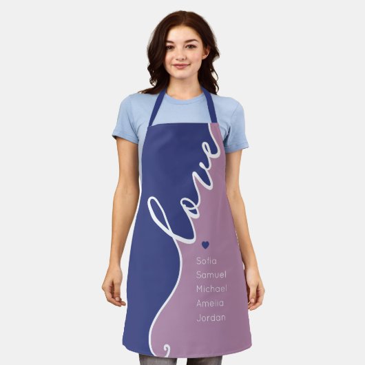 Tablier Élégant élégant Apron Script (Porté)