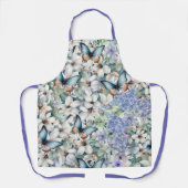 Tablier Élégant et élégant floral & papillons Apron (Recto)