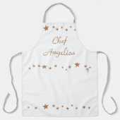 Tablier Elégant et vivant étoiles d'or Modèle Aprons (Recto)