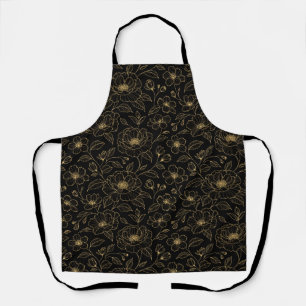 Tablier Élégant floral sans couture de luxe