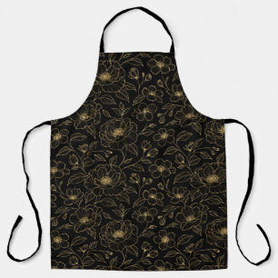 Tablier Élégant floral sans couture de luxe
