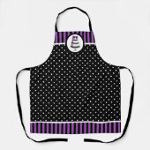 Tablier Élégant gâteau Baker Polka Dot (Recto)
