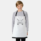 Tablier Elégant Golf Thème Design & Nom du joueur Golfer (Porté)