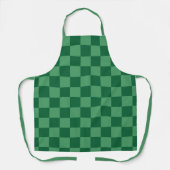 Tablier Elegant Green Checkerboard Design (Recto)