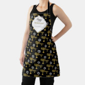 Tablier Elégant Hanoukka Holiday Motif Gold (Insitu)