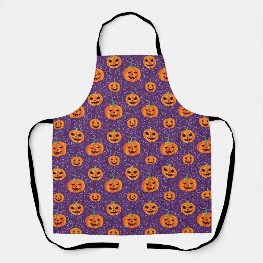 Tablier Élégant Jack O'Lanterns (Recto)