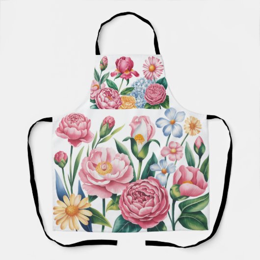 Tablier Elégant jardin fleuri Art Apron (Recto)