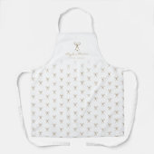 Tablier Élégant logo du salon de coiffure Motif de ciseaux (Recto)