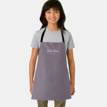 Tablier Élégant Mauve Linen pour Coiffure & Beauté