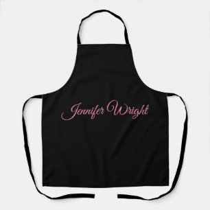 Tablier Élégant minimaliste unique moderne rose noir clair