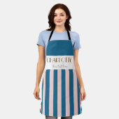 Tablier Élégant modèle bleu marine (Porté)