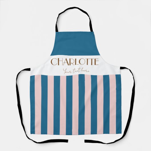 Tablier Élégant modèle bleu marine (Recto)