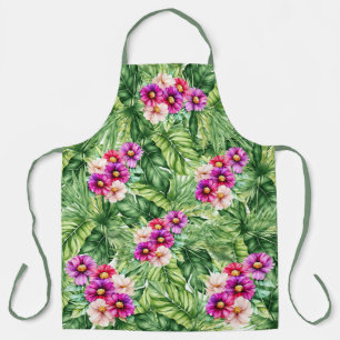 Tablier Élégant modèle floral tropical