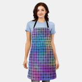 Tablier Elegant Modern Colorful Squares Tiles | (Porté)