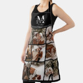 Tablier Elégant moderne Black White Famille Photo Collage (Insitu)