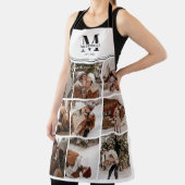 Tablier Elégant moderne Black White Famille Photo Collage (Insitu)