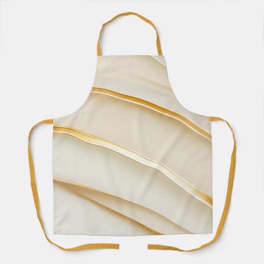 Tablier Élégant Moderne Crème Simple Doux (Recto)