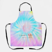 Tablier Elégant, moderne, Rose or Cupcake Tie Dye (Recto)