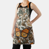 Tablier Elegant Monarch Butterfly William Morris Inspired (Insitu)