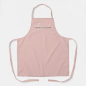 Tablier Élégant Monogramme Moderne Personnalisé Avec Nom (Recto)