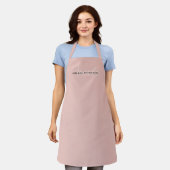 Tablier Élégant Monogramme Moderne Personnalisé Avec Nom (Porté)