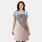 Tablier Élégant Monogramme Or Rose (Porté)