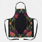 Tablier Élégant moody rose poachy boho floral (Recto)