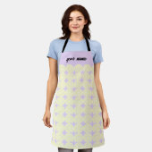 Tablier Élégant Motif de crème (Porté)