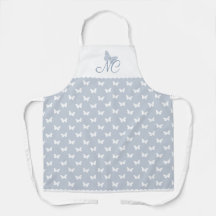 Élégant Motif de papillon bleu Dusty
