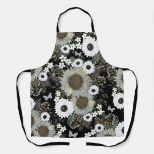 Tablier Elégant Motif de tournesol floral Apron