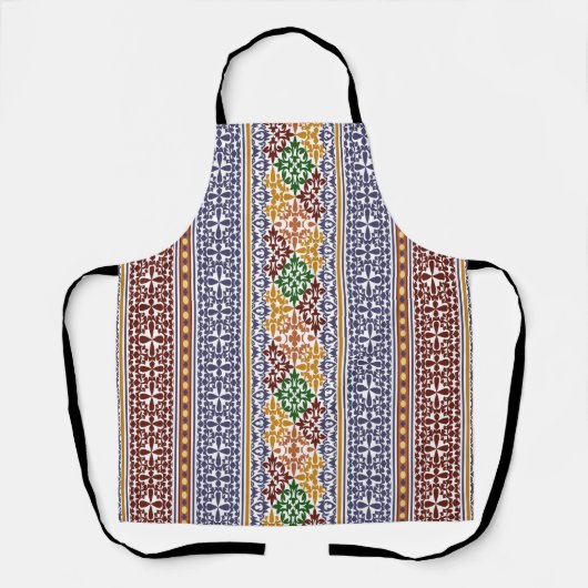Tablier élégant motif ethnique (Recto)
