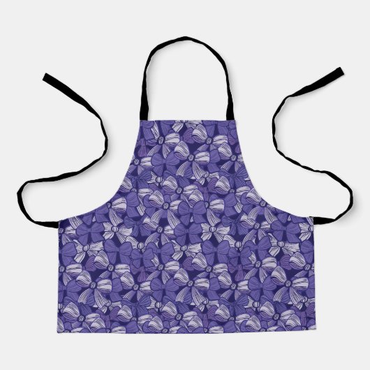 Tablier Élégant Motif pourpre (Recto)