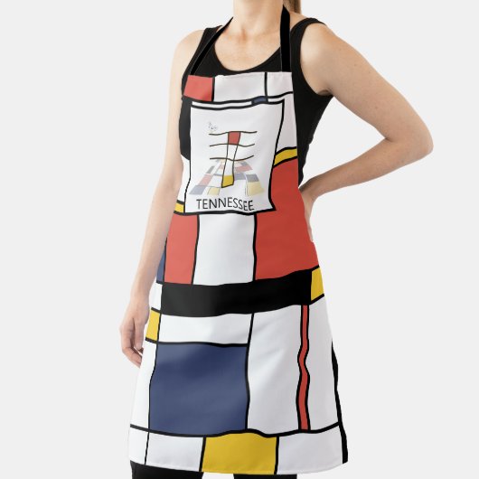 Tablier Élégant Neoplasticisme Style Monogramme. Lettre T (Insitu)