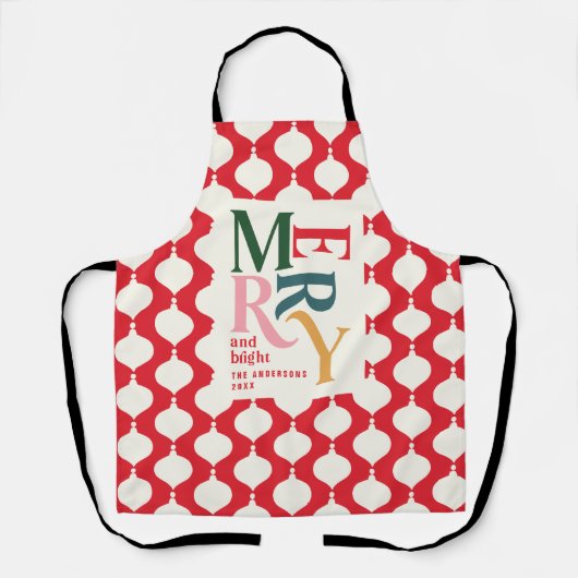 Tablier Élégant Noël vintage (Recto)