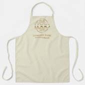 Tablier Elegant Personalized Apron Logo Custom Uniform (Recto)