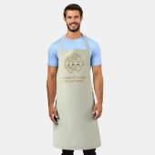 Tablier Elegant Personalized Apron Logo Custom Uniform (Porté)