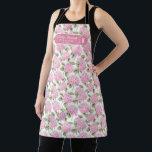 Tablier Elegant Pink Hydragea Flowers Pattern Monogram<br><div class="desc">Cook in style with the Elegant Pink Hydrangea Flowers Pattern Monogram Queen of the Kitchen Apron. Designed for those who love to add a touch of beauty to their culinary routine, this apron features delicate pink hydrangeas and a personalized monogram, making it both stylish and unique. The adjustable fit ensures...</div>