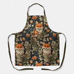 Tablier Élégant Renard William Morris Inspiré Motif