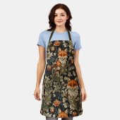 Tablier Élégant Renard William Morris Inspiré Motif (Porté)