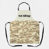 Tablier Élégant Rose floral Motif pétal (Recto)